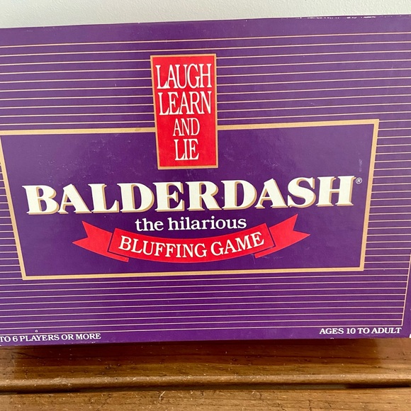 Other - Vintage 1984 Board Game BALDERDASH
